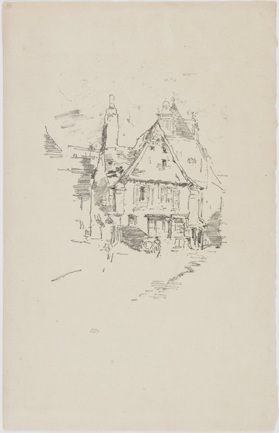 Giebeldächer, Vitre, 1893 von James Abbott McNeill Whistler